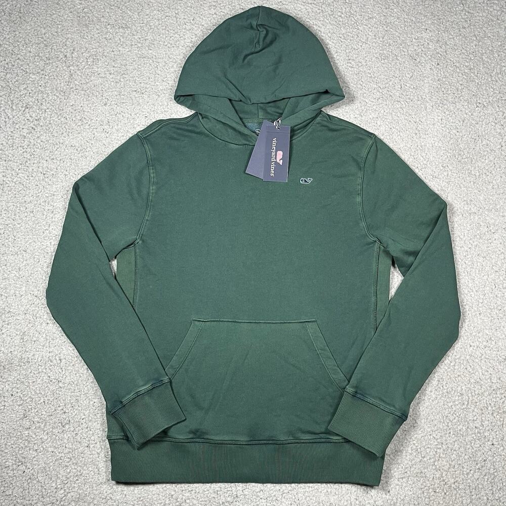 Vineyard Vines Hoodie Boys XL 18 Green Dyed Sweatshirt Pullover Preppy Casual